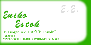 eniko estok business card